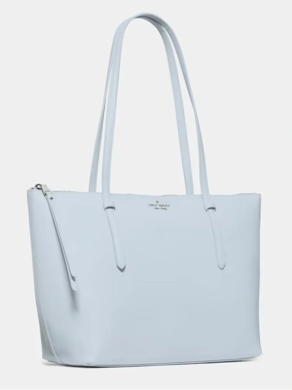 ♠️Kate Spade New York All Day Medium Leather Tote Bag, Pale Sapphire Blue NWT